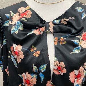 NWT- Floral Satin Dress